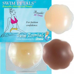 SWIM SILICONE GEL PETALS® - REUSABLE NIPPLE COVERS Front